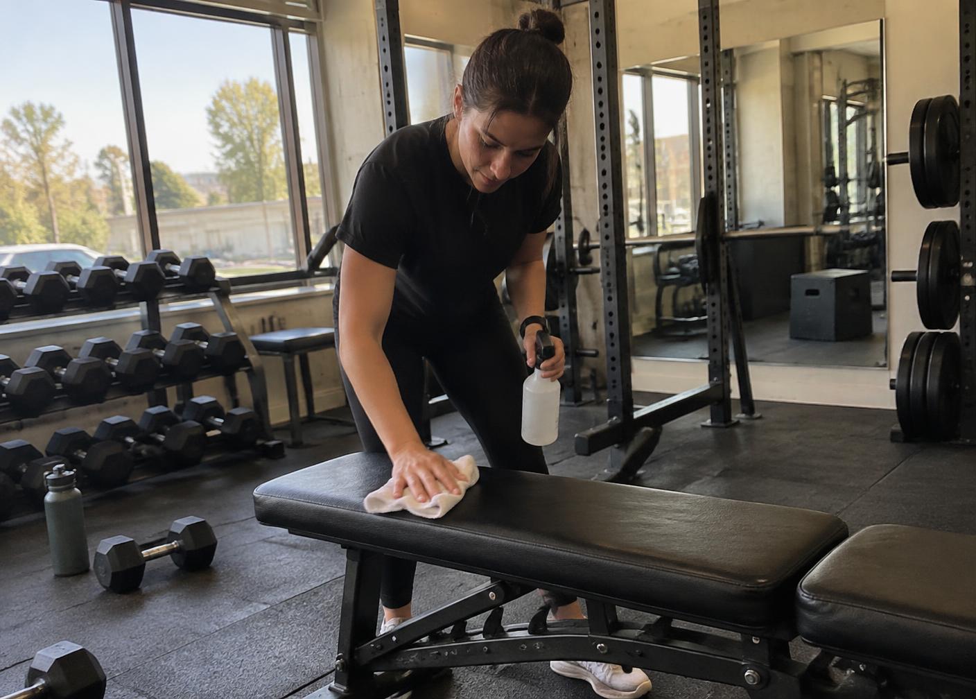 Ruhiger Trainingsbereich in einem ATVERO Club
